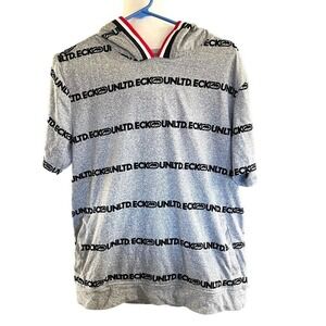 Vtg Ecko Unltd Y2K 90s Hoodie Hip Hop Streetwear Grunge Skater Gray Sz Medium